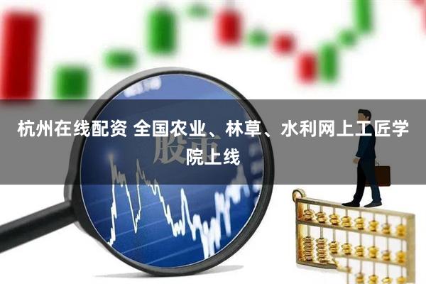 杭州在线配资 全国农业、林草、水利网上工匠学院上线