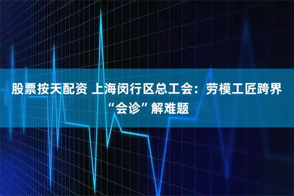 股票按天配资 上海闵行区总工会：劳模工匠跨界“会诊”解难题